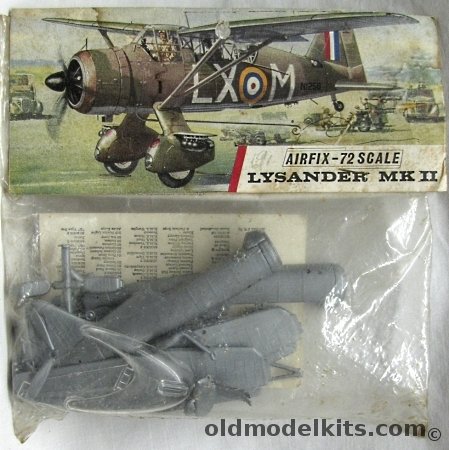 Airfix 1/72 Westand Lysander - Bagged, 84 plastic model kit